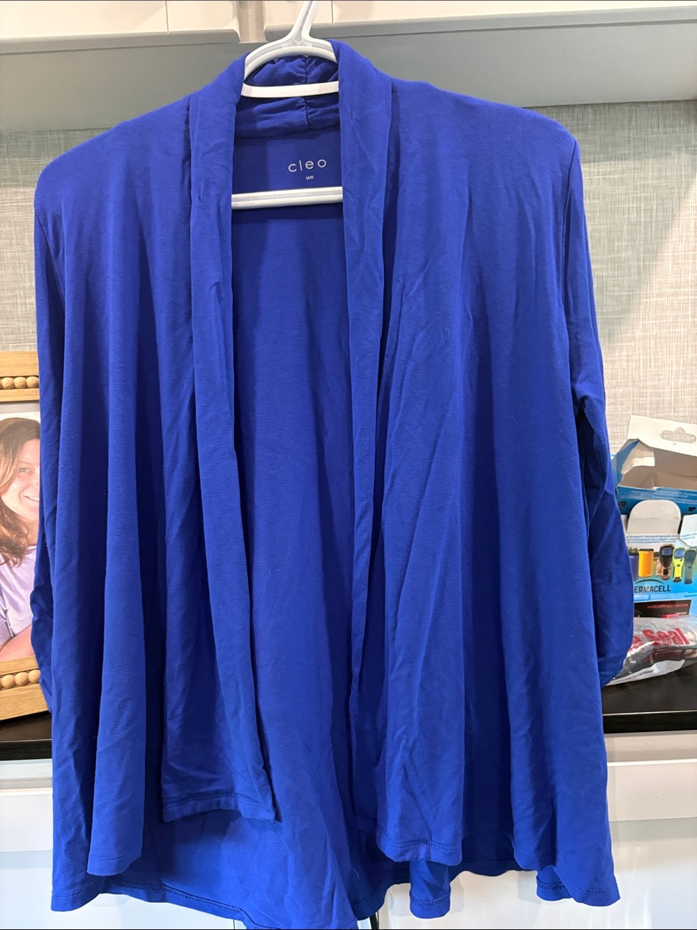 cleo Royal Blue Open-Front Cardigan